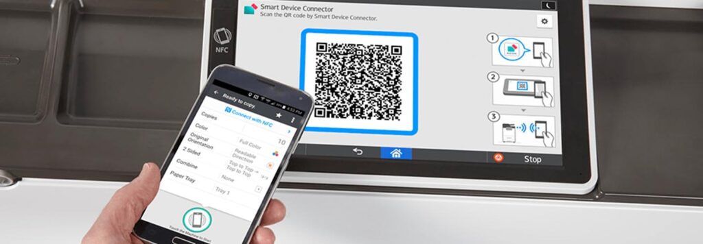 Rýchla tlač z mobilu, jednoduché skenovanie s prepojením telefónu a multifunkčného zariadenia? Žiadny problém s pomocou aplikácie Ricoh Smart Device Connector